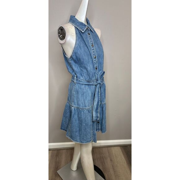 Alice + Olivia Women’s Miranda Denim Tie-Waist Minidress US 6 $375 - Picture 11 of 12